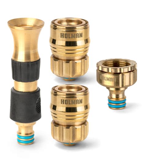 ⌀12mm Brass Grip ‘n Lock Hose Connector Set Holman Industries