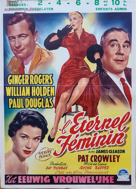 FOREVER FEMALE 1954 Belgian poster GINGER ROGERS WILLIAM HOLDEN - MOVIE ...