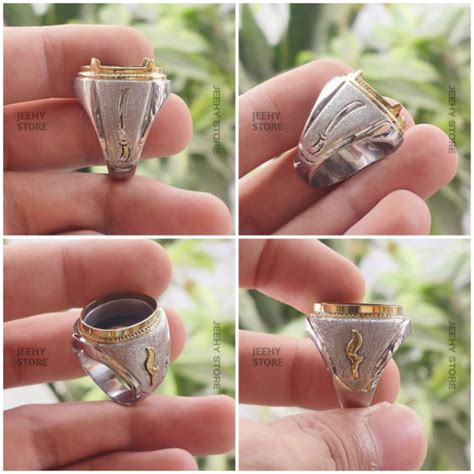 Jual Pre Order Ring Cincin Monel Handmade Ukir Grafir Shopee