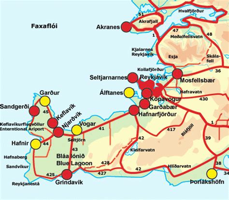 Map of The Reykjanes Area - NAT