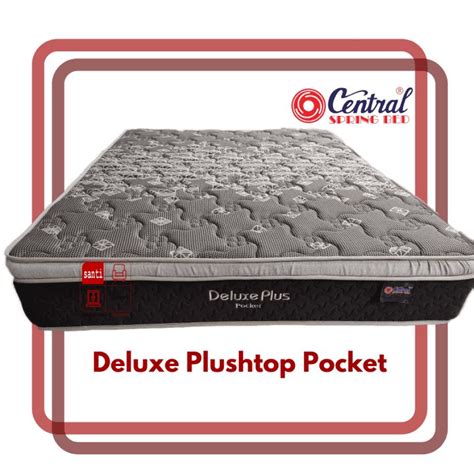 Springbed Central Deluxe Plus Pocket Plushtop Kasur Saja Santi Mebel