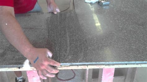 How To Solid Surface Deck Seams On Custom Living Stone Countertops Youtube