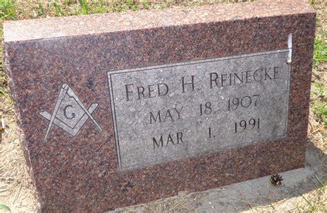 Fred H Reinecke 1907 1991 Find A Grave Memorial