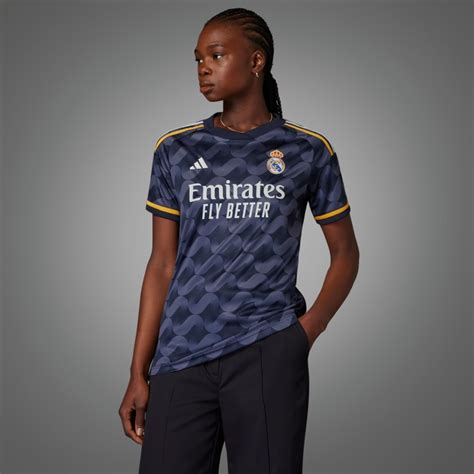 Adidas Women S Soccer Real Madrid 23 24 Away Jersey Blue Adidas US