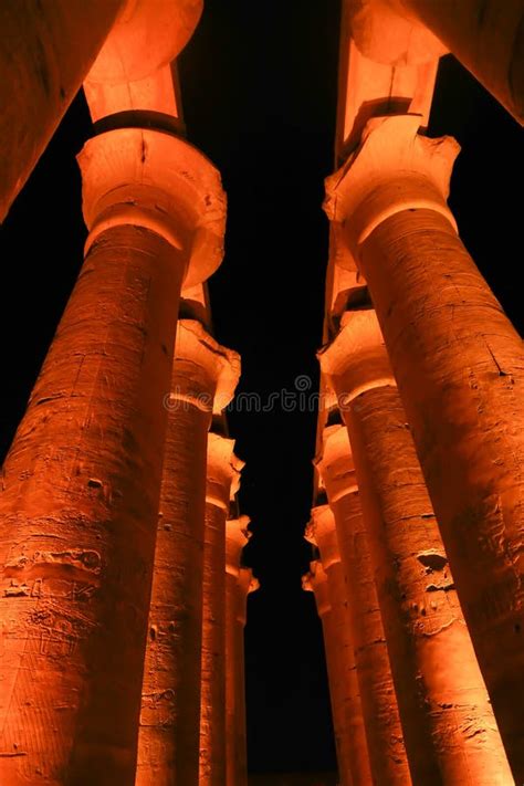 Luxor Temple at Night stock photo. Image of clothing - 102072616