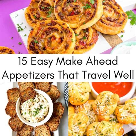 17 Make Ahead Appetizers That Travel Well Easy Recipes