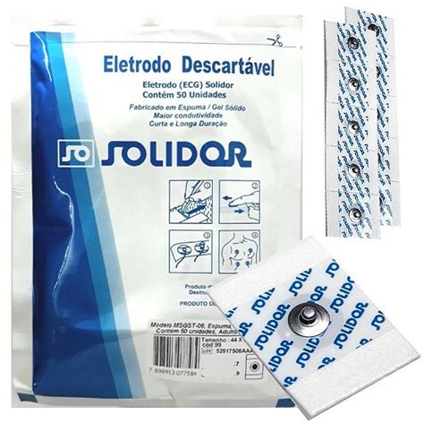 Eletrodo Descart Vel Para Ecg Adulto Infantil Solidor Pacote