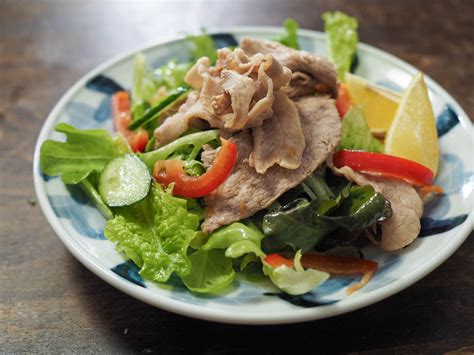 ニンニクゆで豚サラダ 奥薗壽子のなべかまぺえじ