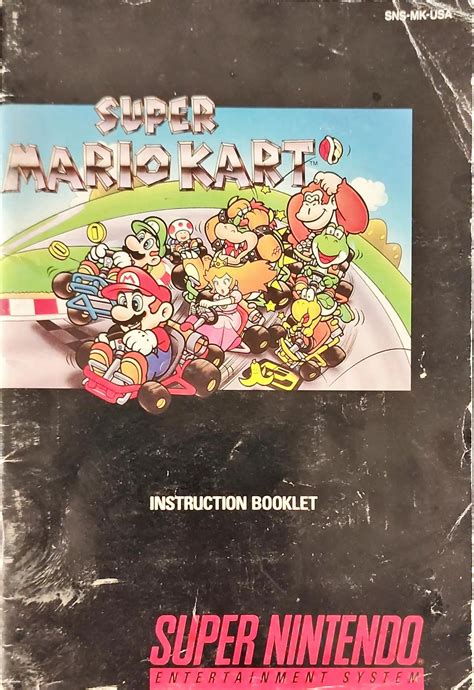 Super Mario Kart Instruction Manual Booklet Super Nintendo