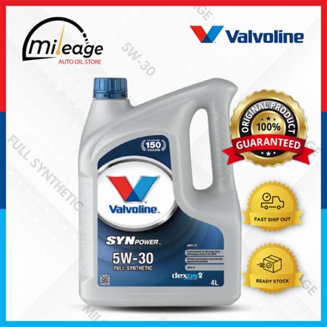 Valvoline Synpower Mst W L Fully Synthetic Car Engine Oil