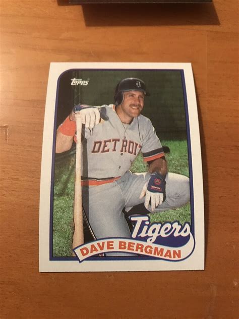 Dave Bergman Detroit Tigers 1989 Topps Baseball Card 631 Ebay