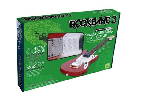 Rock Band 3 Wireless Fender Mustang Pro Guitar Controller For Xbox 360 Video Games