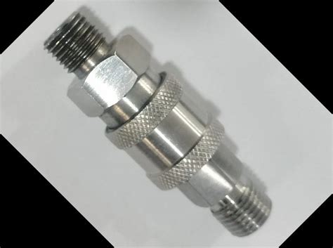 Stainless Steel Through Out Qrc Male X Male For Industrial Size 1