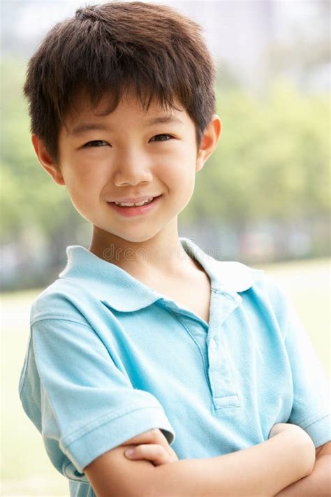 Head And Shoulders Portrait Of Chinese Boy Stock Image - Image of ...