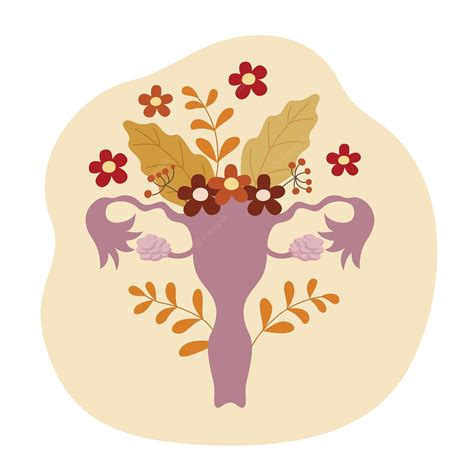 Premium Vector Concept World Menopause Day Uterus With Flowers And