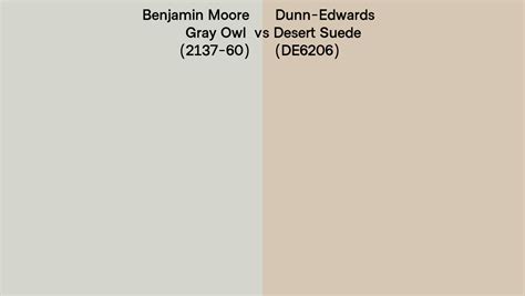 Benjamin Moore Gray Owl 2137 60 Vs Dunn Edwards Desert Suede De6206