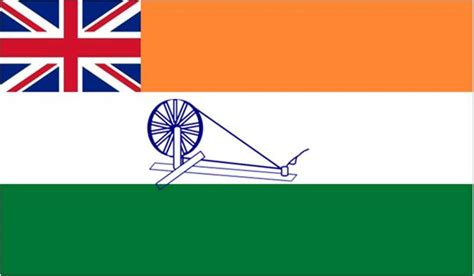 Flags And Stamps Mahatma Gandhi On The National Flag Of India