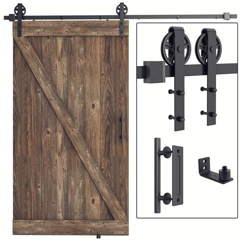 Snapklik Smartstandard Ft Heavy Duty Sliding Barn Door Hardware