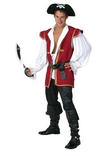 Adult Swashbuckler Pirate Scallywag Fighting Costume Gem