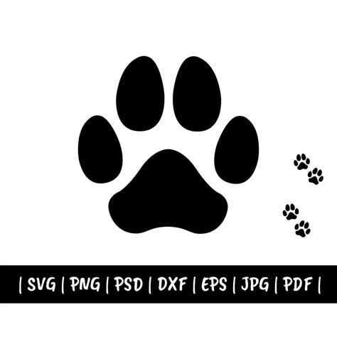 Dog Paw Print Svg Dog Paw SVG Dog Svg Paw Svg Animal Paw Svg Animal Svg ...