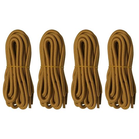 B Q Pairs Mm Thick Heavy Duty Brown Hiking Work Boot Laces Shoelaces