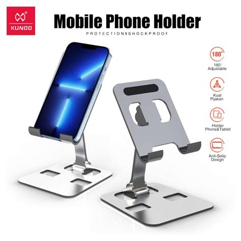 Jual XUNDD Phone Stand Holder Foldable Dudukan HP Tablet Metal Putar