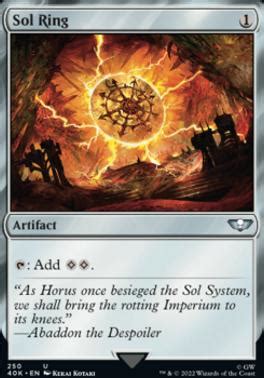 Sol Ring Universes Beyond Warhammer 40 000 Foil Commander Card