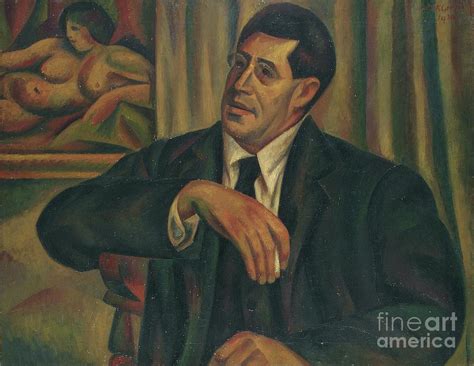 Portrait Of Kotelianski 1930 Painting By Mark Gertler Fine Art America