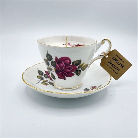 Teacup Candlebridal Shower Tea Party Tea Cup And Saucer Etsy Teacup