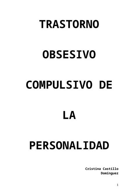 Doc Web Viewel Trastorno Obsesivo Compulsivo De La Personalidad