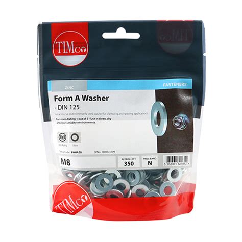 TIMCO Form A Washers Zinc