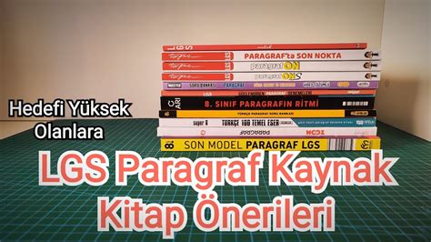 LGS Paragraf Kaynak Tavsiyesi 8 Sınıf Türkçe Paragraf Kaynak Kitap