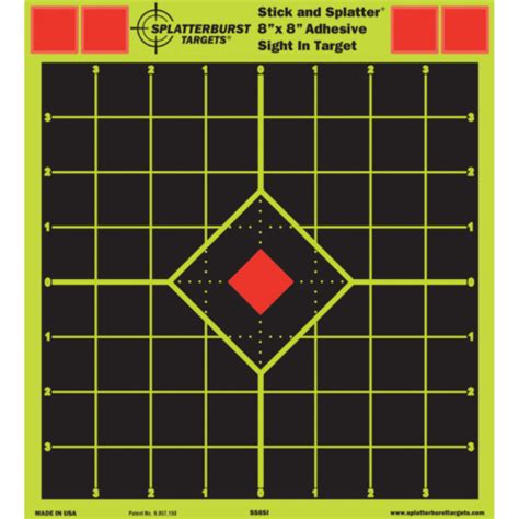 X Stick Splatter Sight In Adhesive Target Splatterburst Targets