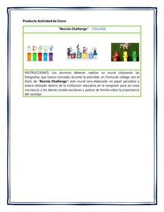 Actividad Final Equipo 5 Proyecto Reciclaje PDF Descarga Gratuita