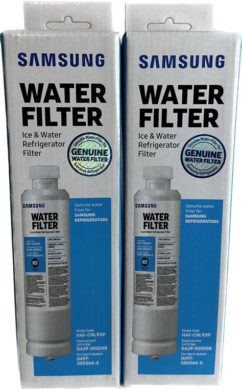 2 PACK Genuine Samsung DA29 00020B HAF CIN EXP Refrigerator Water