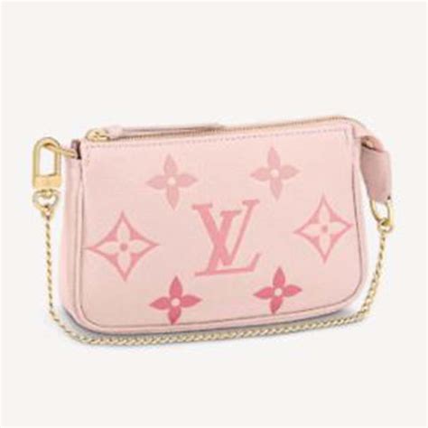 Louis Vuitton LV Women Mini Pochette Accessoires Pink Monogram