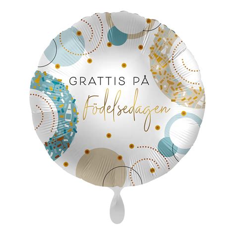 Folieballong Grattis på Födelsedagen Partykungen