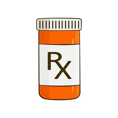 Rx Bottle Vector Art Icons And Graphics For Free Download