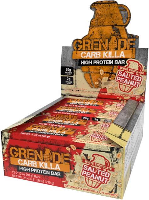 Amazon Grenade High Protein Low Sugar Bar Vanilla 12 X 60g