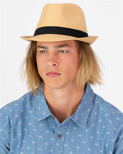 Shop Lucid Pedro Straw Fedora In Natural Fast Shipping And Easy Returns City Beach Australia