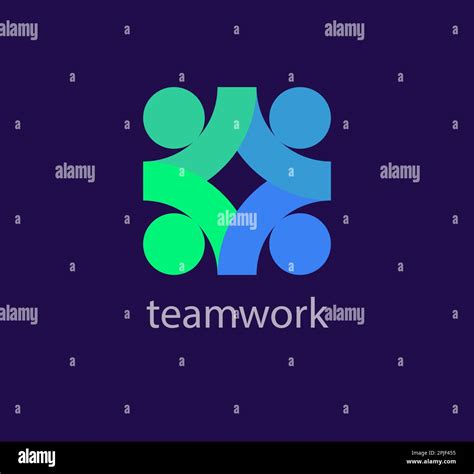 Continuous Teamwork And Human Solidarity Idea Logo Unique Color