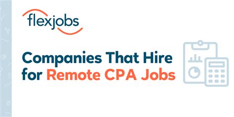 11 Companies That Hire For Remote CPA Jobs FlexJobs