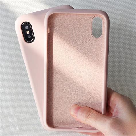 Simple Solid Color Silicone Phone Case For IPhone XS Max X 6 7 8 Plus