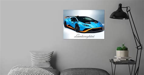 Lamborghini Huracan STO Poster By Recca Displate