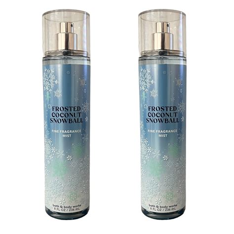 Bath And Body Works 2 Pack Frosted Coconut Snowball Fine Fragrance Mist