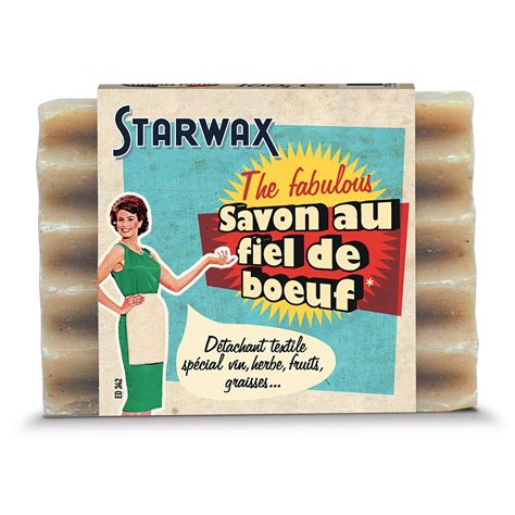 Savon détachant textile vin fruit graisse herbe au fiel de boeuf FA