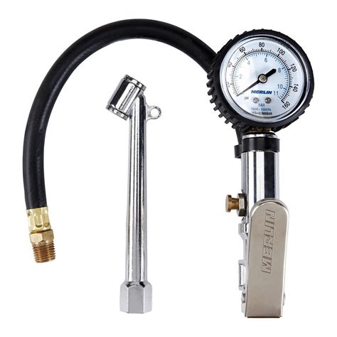 Dual Head Air Chuck Inflator With Dial Gauge