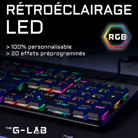 Clavier Gaming M Canique Keyz Platinium The G Lab