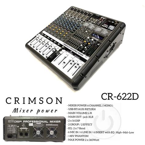 Jual Power Mixer Ch Premium Crimson Cr D Fx Power Mixer Paling