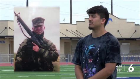 Ingleside High School senior walks the stage with a guardian angel by his side